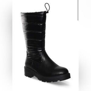 Aqua Diva Juliette puffer water resistant leather boot size 36EU or 6 US